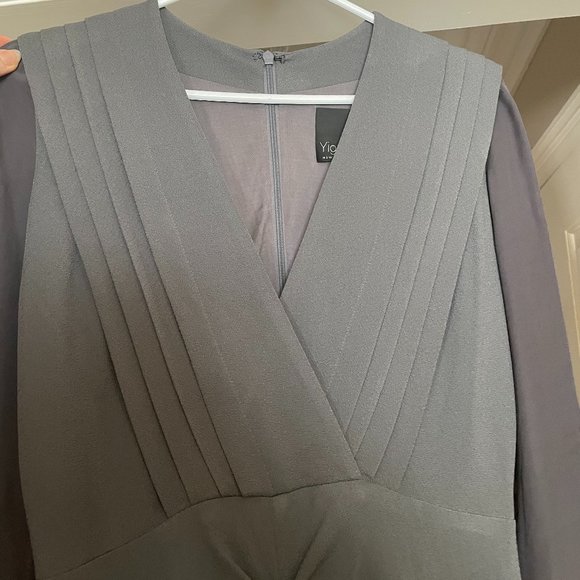 Yigal Azrouël Long sleeve fitted Grey Dress - Picture 8 of 8